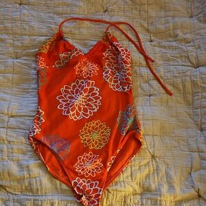 GAP Kids Floral Kids Swimwear in Vibrant Orange